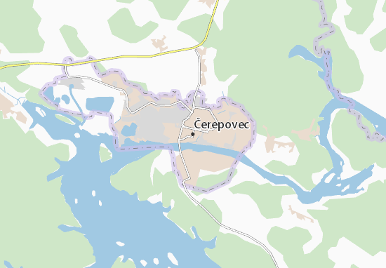 Čerepovec Map