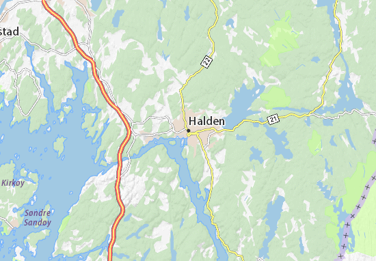 Mapa Halden