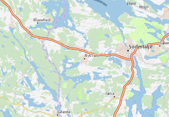 Karte Stadtplan Nykvarn
