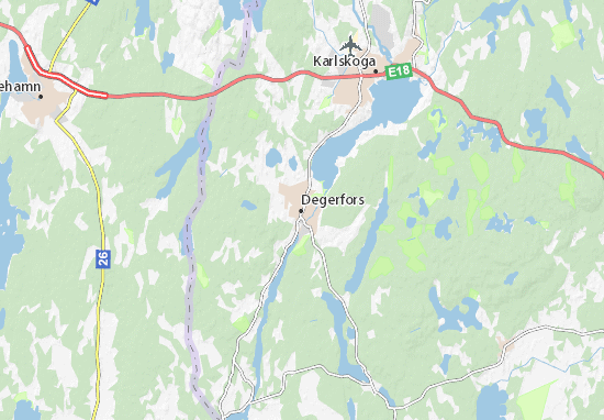 Karte Stadtplan Degerfors