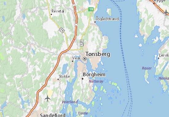 Mapa Tønsberg