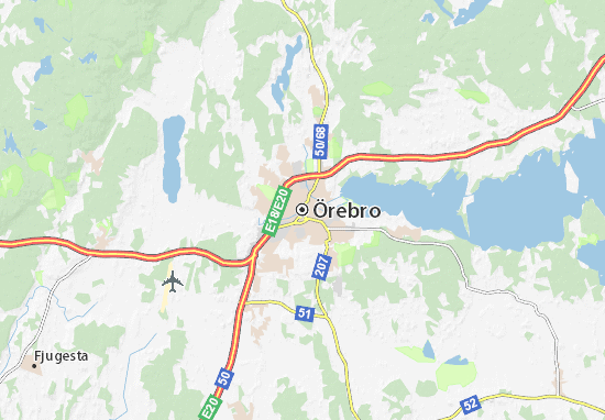 Kaart Plattegrond Örebro