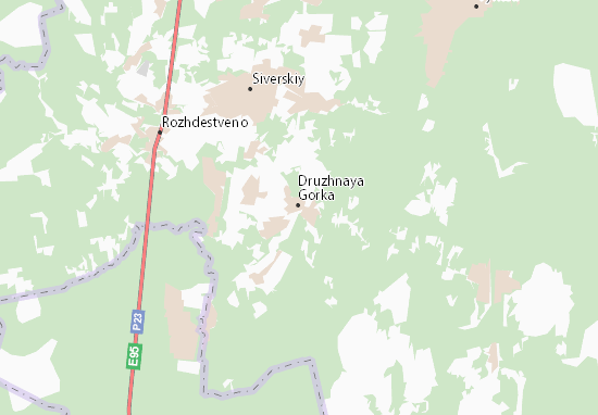 Kaart Plattegrond Druzhnaya Gorka