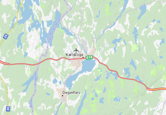 Kaart Plattegrond Karlskoga