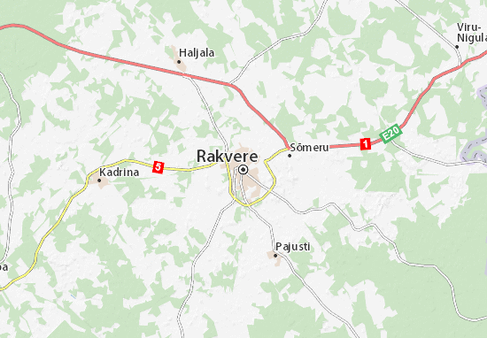 Karte Stadtplan Rakvere