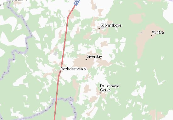 Kaart Plattegrond Siverskiy