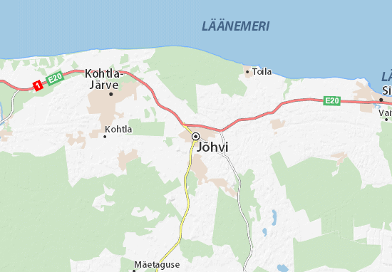 Jõhvi Map