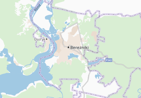 Karte Stadtplan Berezniki
