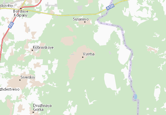 Karte Stadtplan Vyritsa