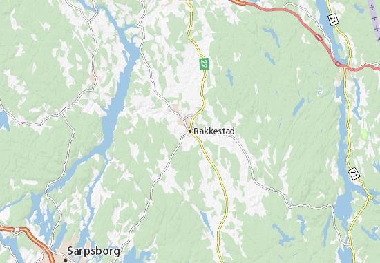 Mapa Rakkestad