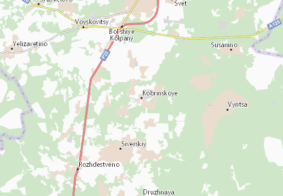 Karte Stadtplan Kobrinskoye