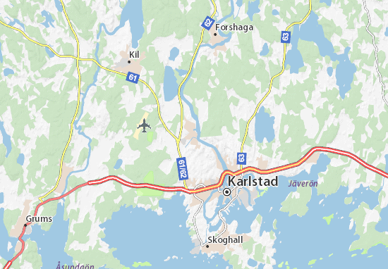 Karte Stadtplan Skåre