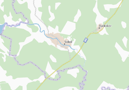 Karte Stadtplan Sokol