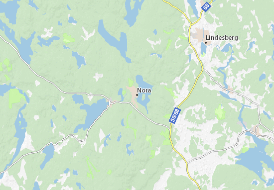 Kaart Plattegrond Nora