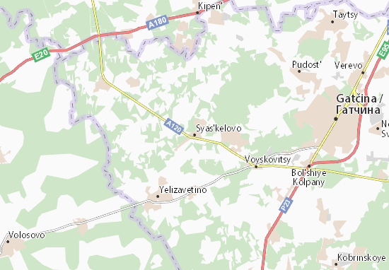 Karte Stadtplan Syas&#x27;kelovo