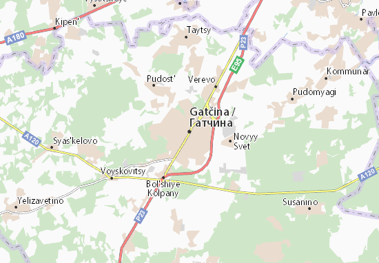 Gatčina Map
