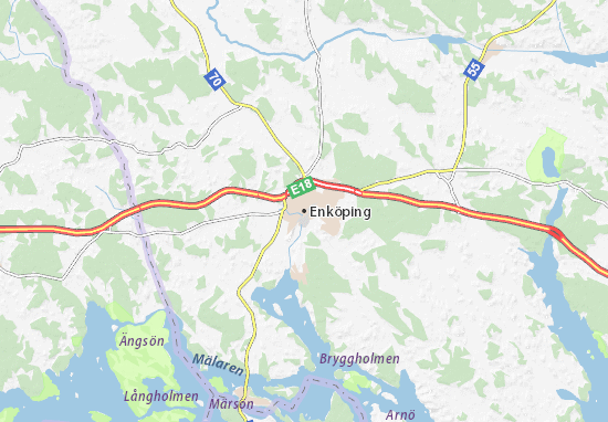 Karte Stadtplan Enköping