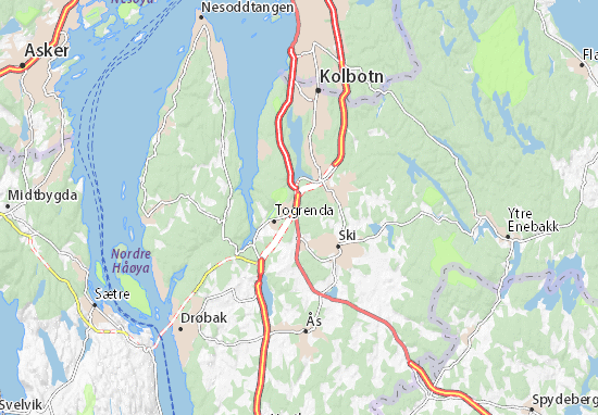 Karte Stadtplan Vinterbro