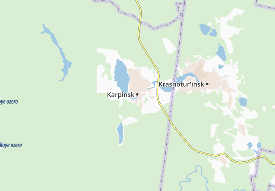 Kaart Plattegrond Karpinsk