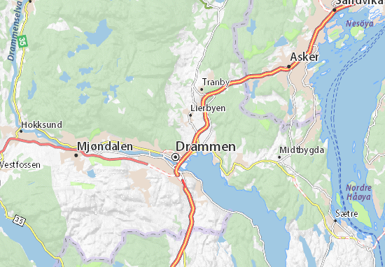 Karte Stadtplan Kjellstad