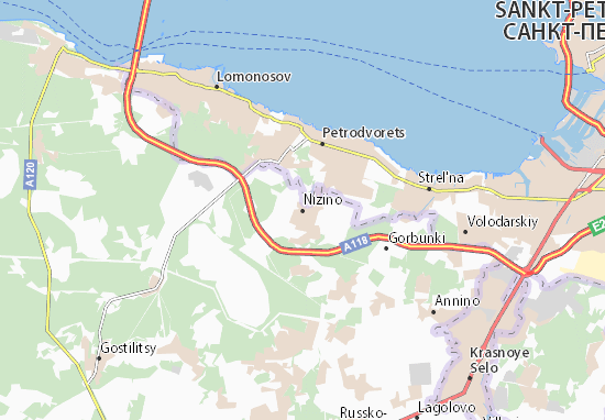 Karte Stadtplan Nizino