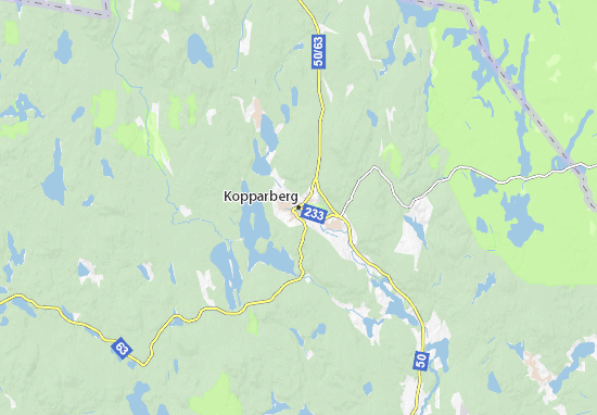 Kaart Plattegrond Kopparberg