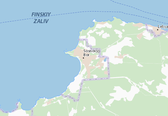 Mapa Sosnovyj Bor