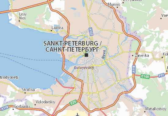 Carte-Plan Sankt-Peterburg