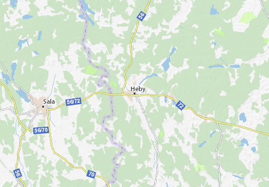 Mapa Heby