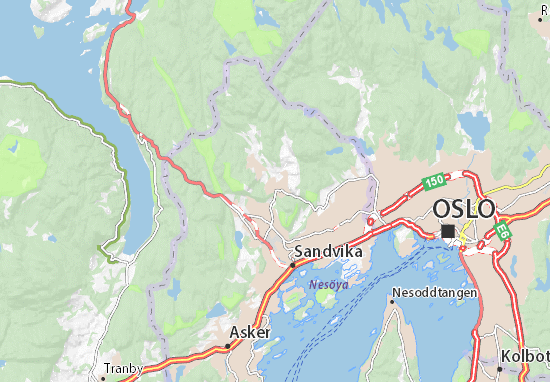Karte Stadtplan Bærumverk