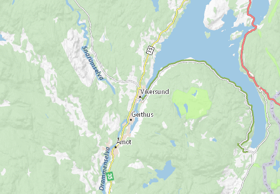 Karte Stadtplan Vikersund