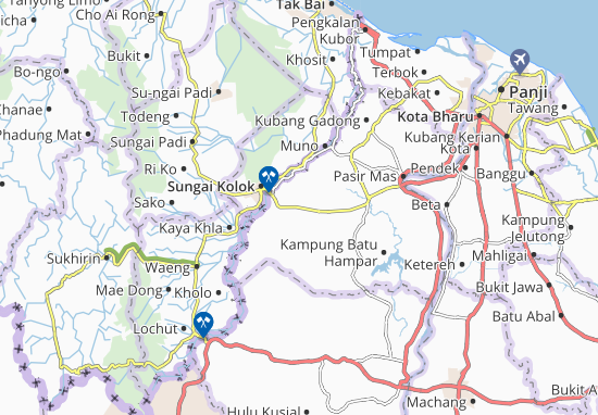 Karte Stadtplan Kampung Geretak Nombor Tiga