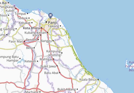 Karte Stadtplan Kampung Tangok