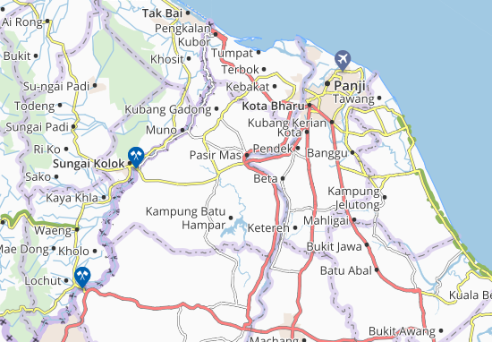 Kaart Plattegrond Kampung Lubok Tapah