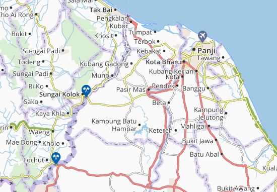 Kaart Plattegrond Kampung Gaung