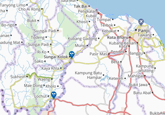 Kaart Plattegrond Kampung Gual Periok