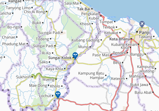 Kaart Plattegrond Kampung Lubok Gong