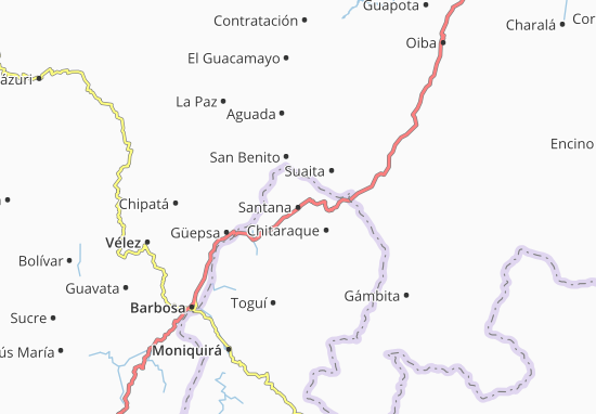 Karte Stadtplan Santana