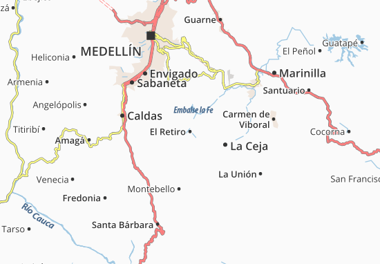 El Retiro Map