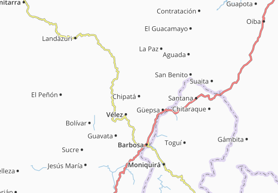 Chipatá Map