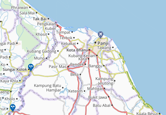 Karte Stadtplan Kampung Paloh