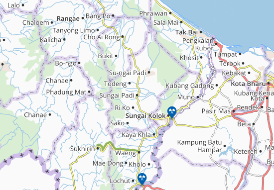 Karte Stadtplan Sungai Padi
