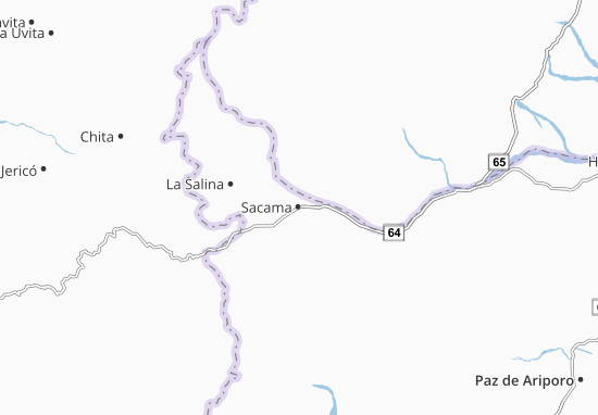 Kaart Plattegrond Sacama