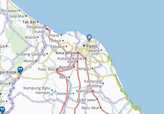 Karte Stadtplan Kampung Lundang
