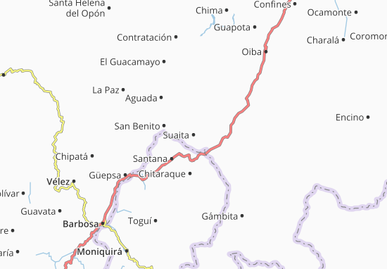 Suaita Map