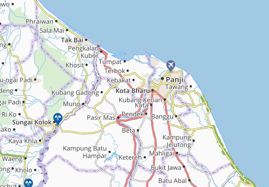 Kaart Plattegrond Kampung Tachek