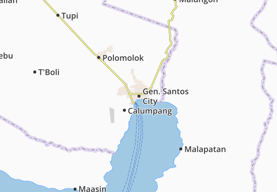 Kaart Plattegrond Gen. Santos City