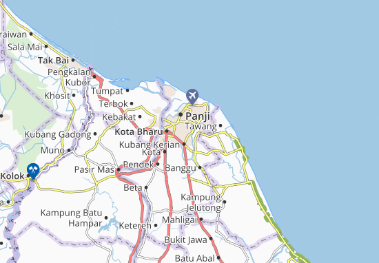 Kaart Plattegrond Kampung Pulan Kapas