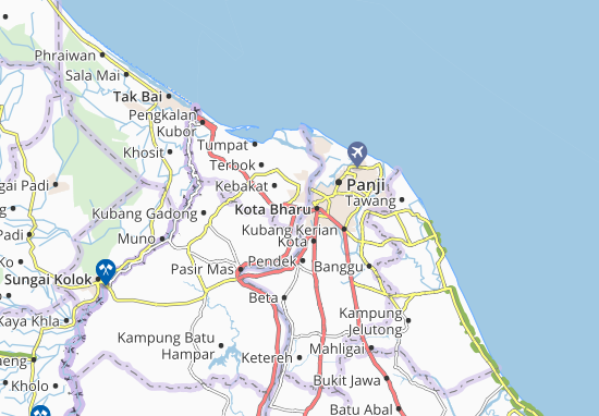 Kaart Plattegrond Kampung Pasir Pekan