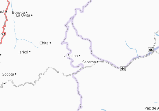 Kaart Plattegrond La Salina